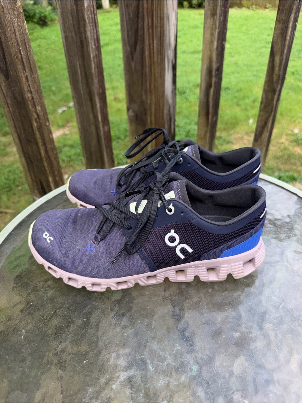On Running X3 Midnight Heron Women's Running Shoes - Picture 2 of 8